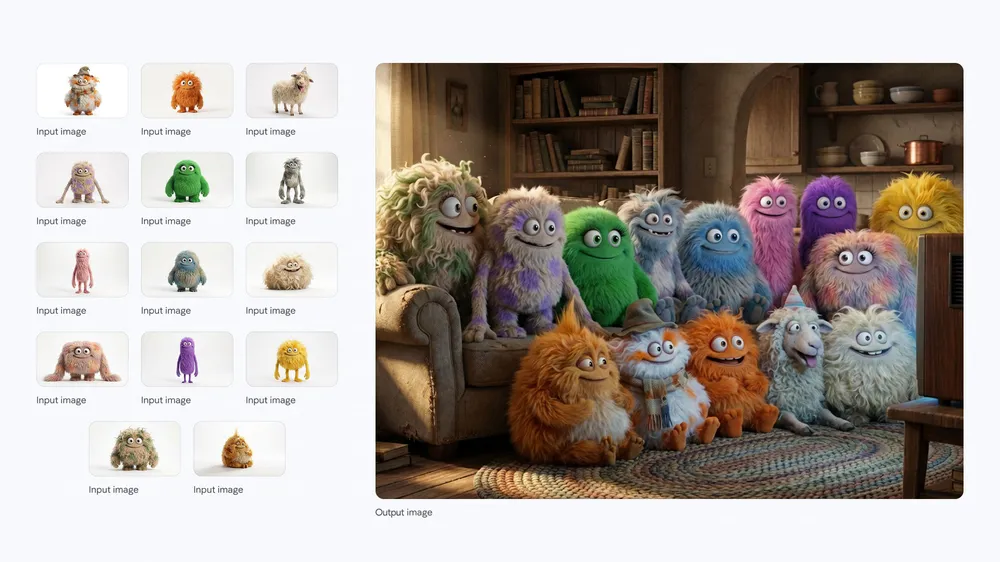 Consistent character set created with Nano Banana Pro