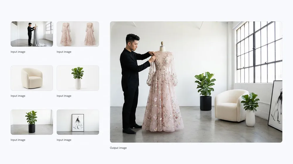 Nano Banana Pro multi-reference fashion composition